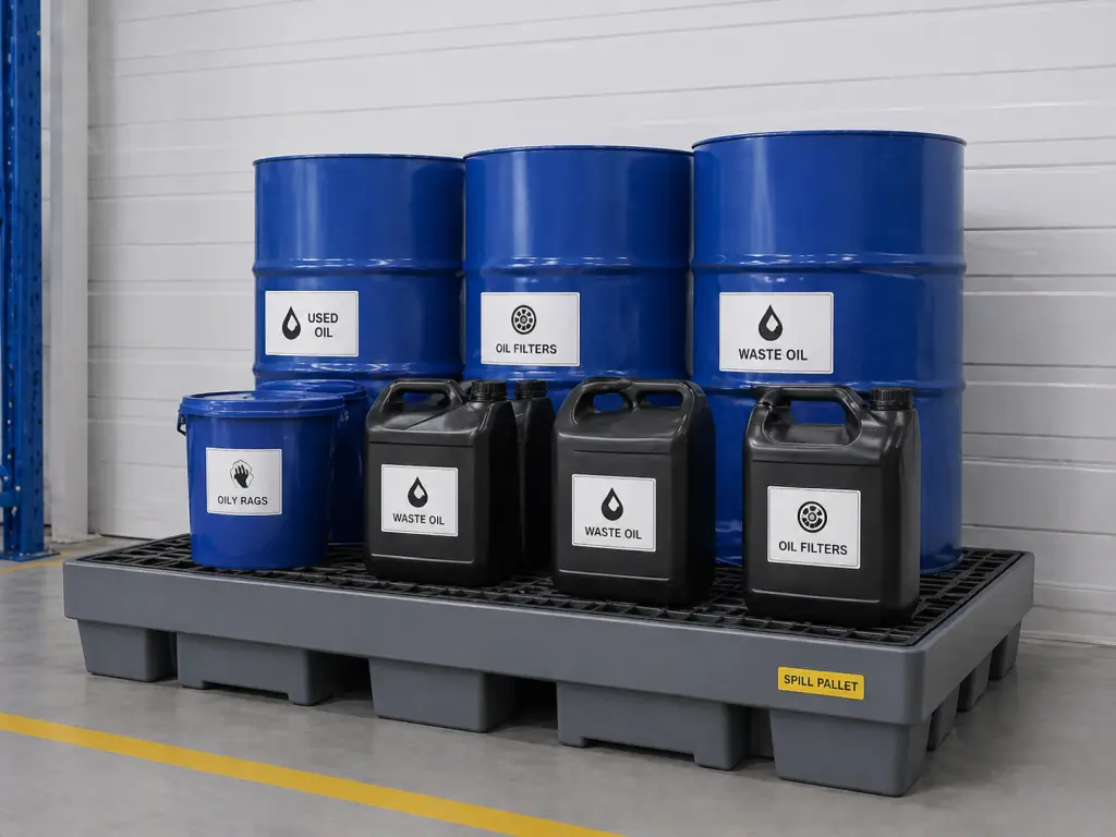 Odbiór odpadów technicznych i olejów
